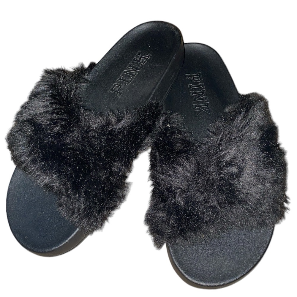 Pink Fur Slides